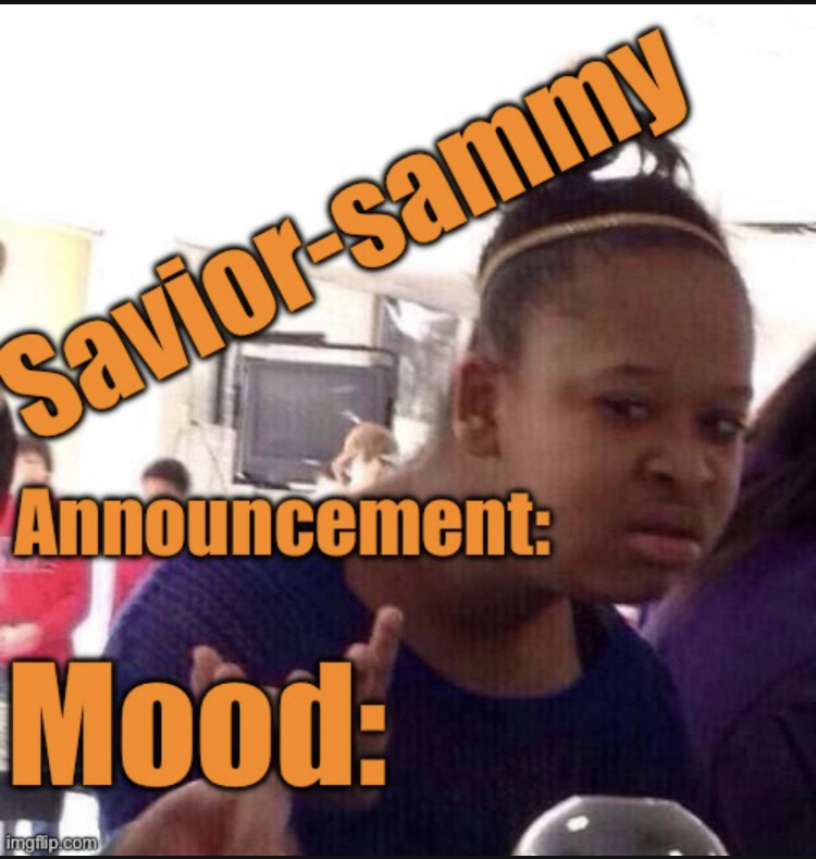 S.S. announcement Blank Meme Template