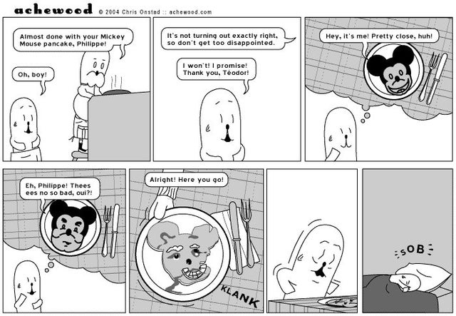 Achewood Pancakes Blank Meme Template