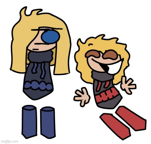 new coupla OCs, Colton (left) and Jamie (right) | made w/ Imgflip meme maker