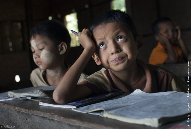 Critical thinking student Myanmar | image tagged in critical thinking student myanmar | made w/ Imgflip meme maker
