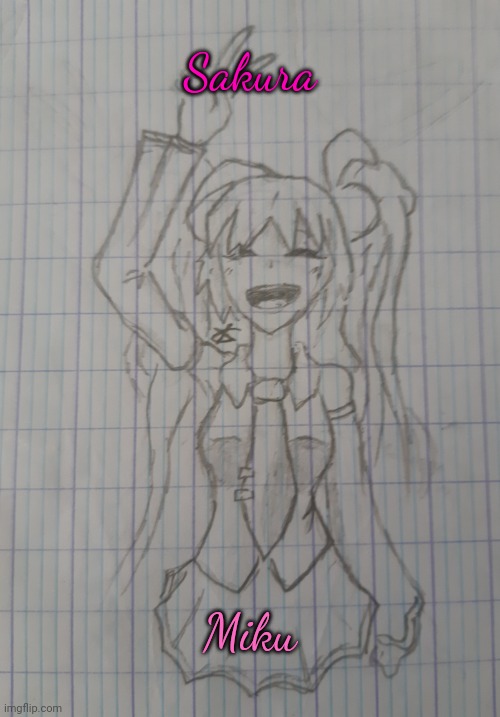 Sakura Miku | Sakura; Miku | image tagged in sakura miku | made w/ Imgflip meme maker