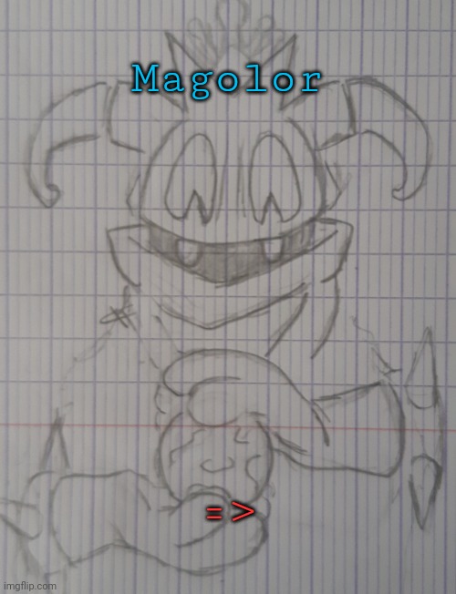 Magolor | Magolor; => | image tagged in magolor | made w/ Imgflip meme maker