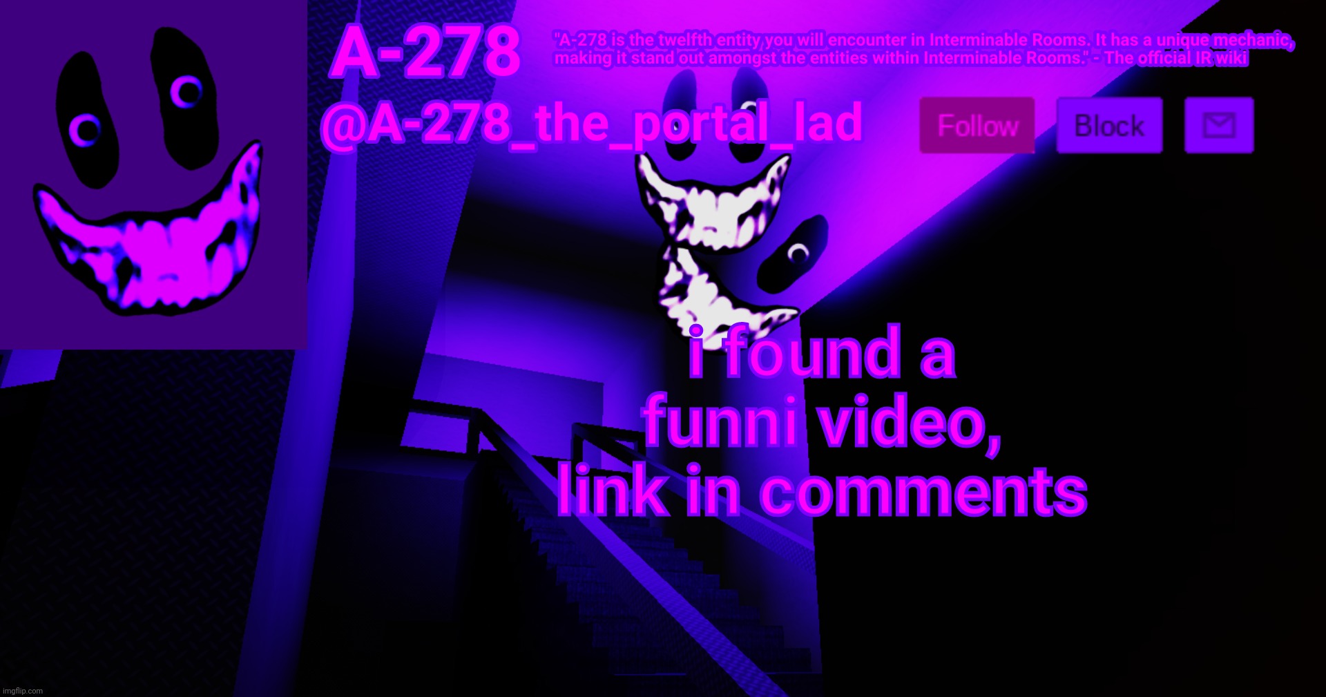 А-278's аnnоunсеmеnt | i found a funni video, link in comments | made w/ Imgflip meme maker