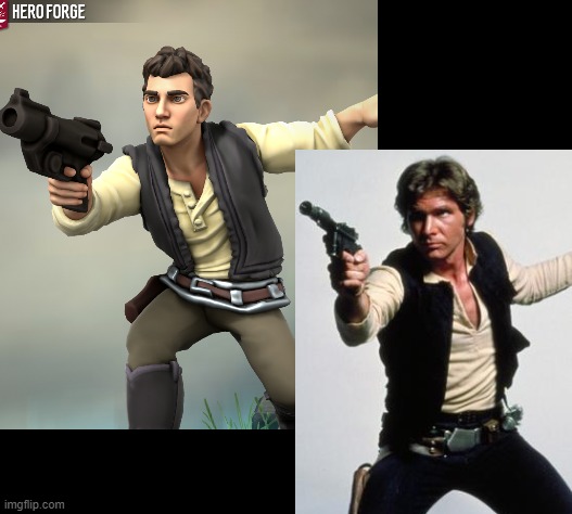 Han Solo//Contest Submission | image tagged in heroforge,han solo | made w/ Imgflip meme maker