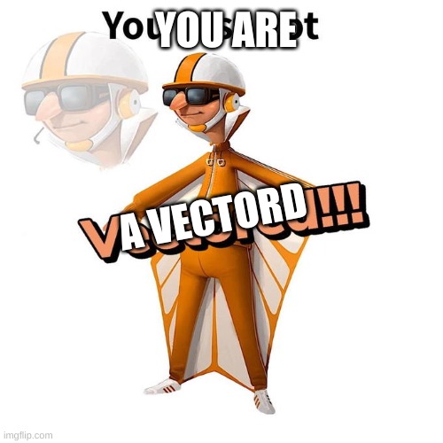 You just got Vectored | YOU ARE; A VECTORD | image tagged in you just got vectored | made w/ Imgflip meme maker