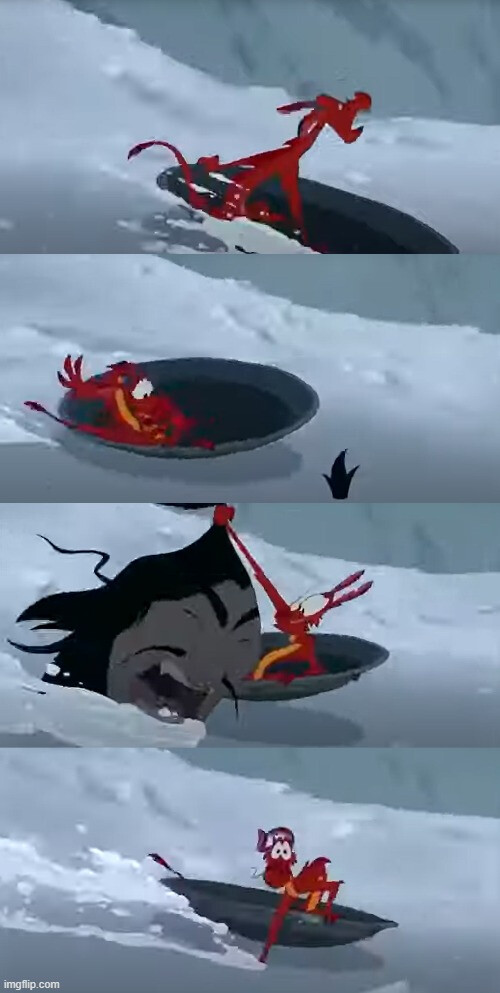 Mushu Putting back head Blank Meme Template