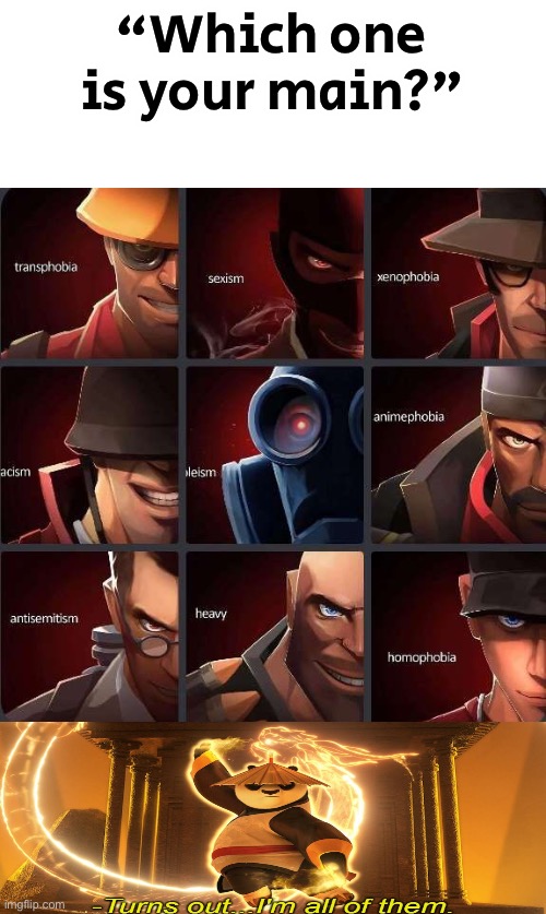 “Which one is your main?” | made w/ Imgflip meme maker