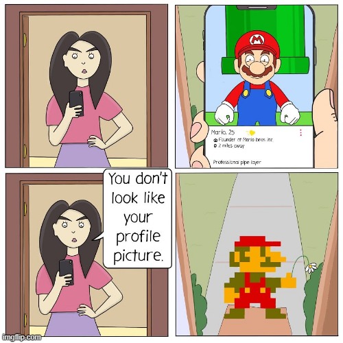 It's Meeee Mario | image tagged in comics | made w/ Imgflip meme maker