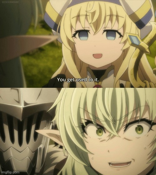 You get used to it | image tagged in you get used to it | made w/ Imgflip meme maker