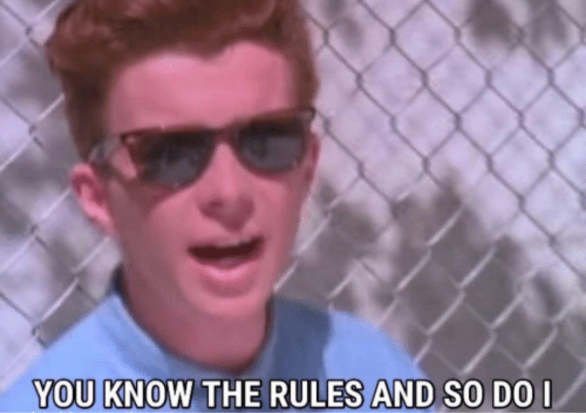 you know the rules and so do i Blank Meme Template