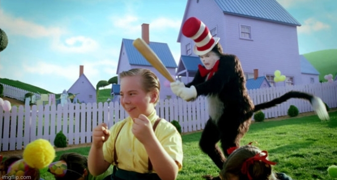 High Quality Cat in the Hat Blank Meme Template