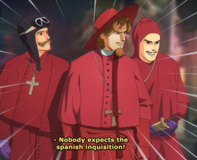 Nobody Expects the Spanish Inquisition! Blank Meme Template