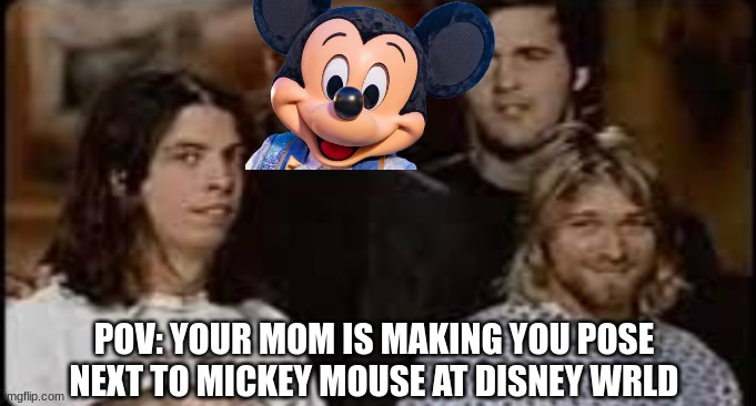 help me. | POV: YOUR MOM IS MAKING YOU POSE NEXT TO MICKEY MOUSE AT DISNEY WRLD | image tagged in memes,help | made w/ Imgflip meme maker