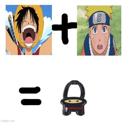 Stretchy ninja | image tagged in anime meme,luffy,naruto | made w/ Imgflip meme maker