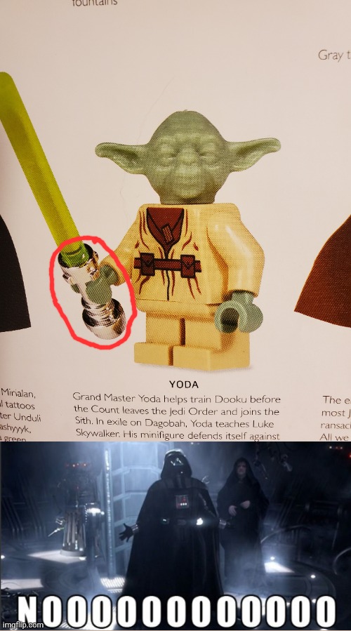 This was in an official Lego starwars book | image tagged in lego,lego star wars,star wars,may the 4th | made w/ Imgflip meme maker