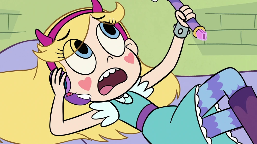 High Quality Star Butterfly Calling someone Blank Meme Template