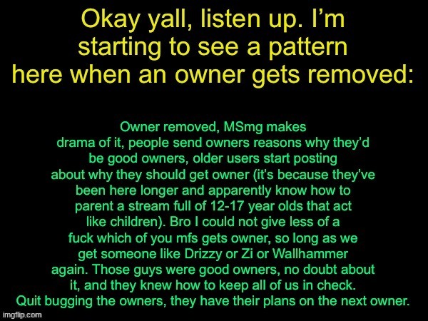 Okay, last time I post this. Promise. Just want to get a message across the stream because timezones. | made w/ Imgflip meme maker