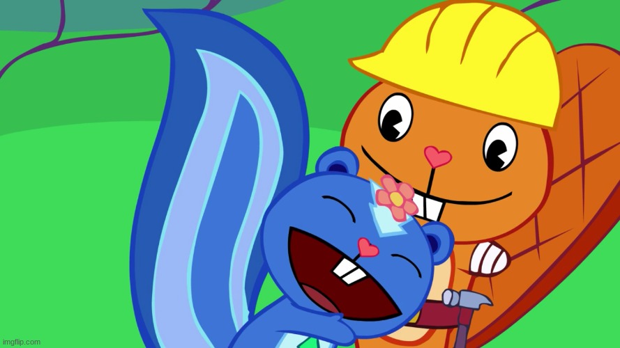 Handy X Petunia (HTF) | image tagged in handy x petunia htf | made w/ Imgflip meme maker