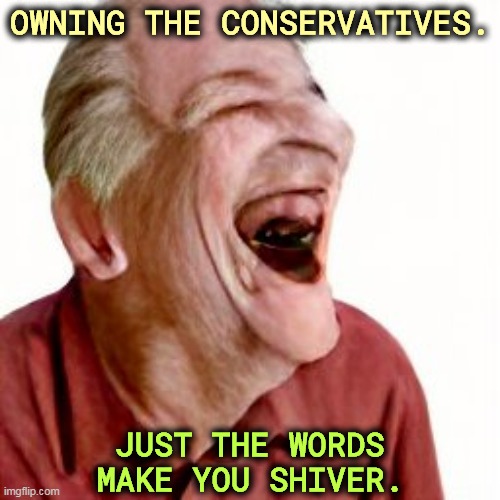 Payback is hell. | OWNING THE CONSERVATIVES. JUST THE WORDS MAKE YOU SHIVER. | image tagged in own,conservatives,libs | made w/ Imgflip meme maker