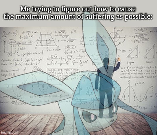 Me trying to figure out how to cause the maximum amount of suffering as possible: | image tagged in man calculating,frost | made w/ Imgflip meme maker