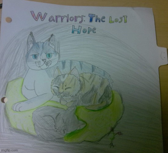 This school writing assignment i had the whole year to work on. AND OMG THIS COVER AAHH (Lighting bad) | image tagged in warrior cats | made w/ Imgflip meme maker