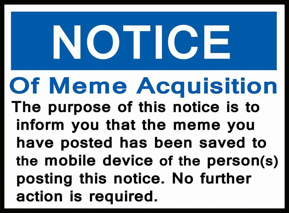 High Quality notice Blank Meme Template