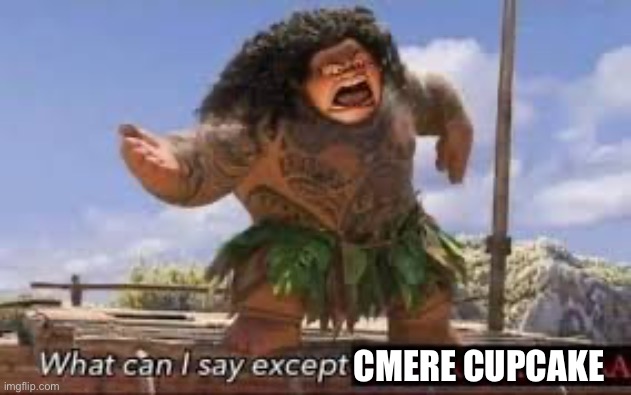 What can i say except aaaaaaaaaaa | CMERE CUPCAKE | image tagged in what can i say except aaaaaaaaaaa | made w/ Imgflip meme maker