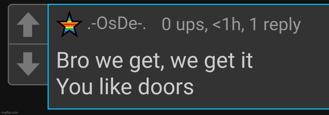 there is NO WAY bro said the subspace tripmine is from Doors :sobbing: | made w/ Imgflip meme maker