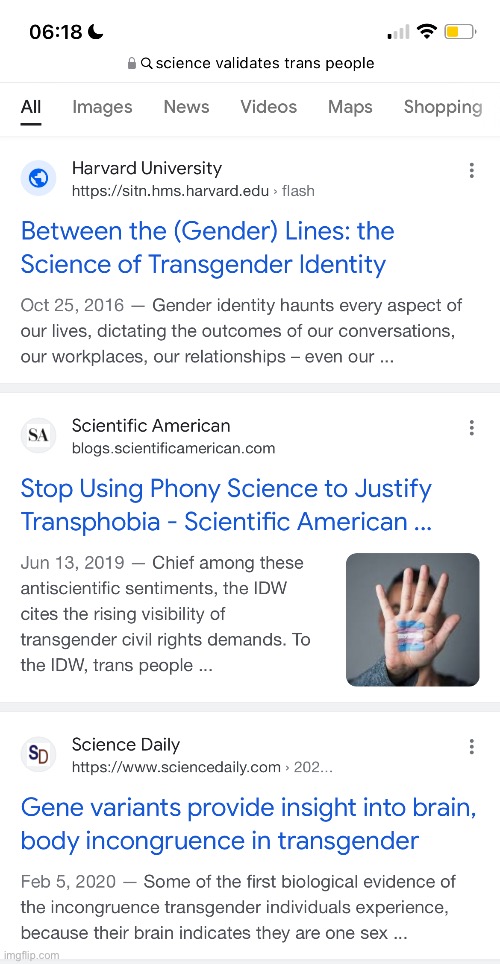 For everyone who says science doesn't validate trans people | made w/ Imgflip meme maker