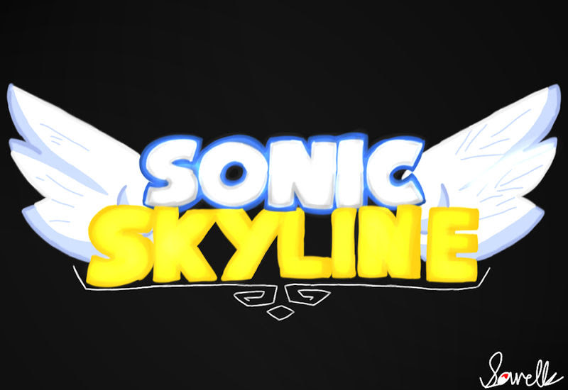 Sonic Skyline Logo Blank Meme Template