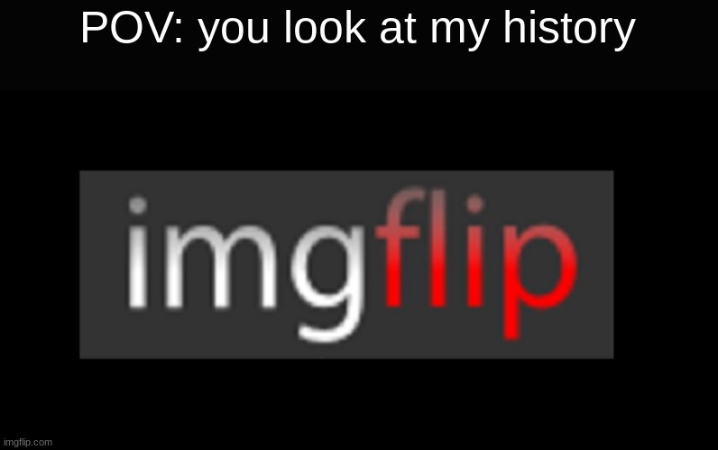 no bad stuff in there | POV: you look at my history | image tagged in imgflip | made w/ Imgflip meme maker