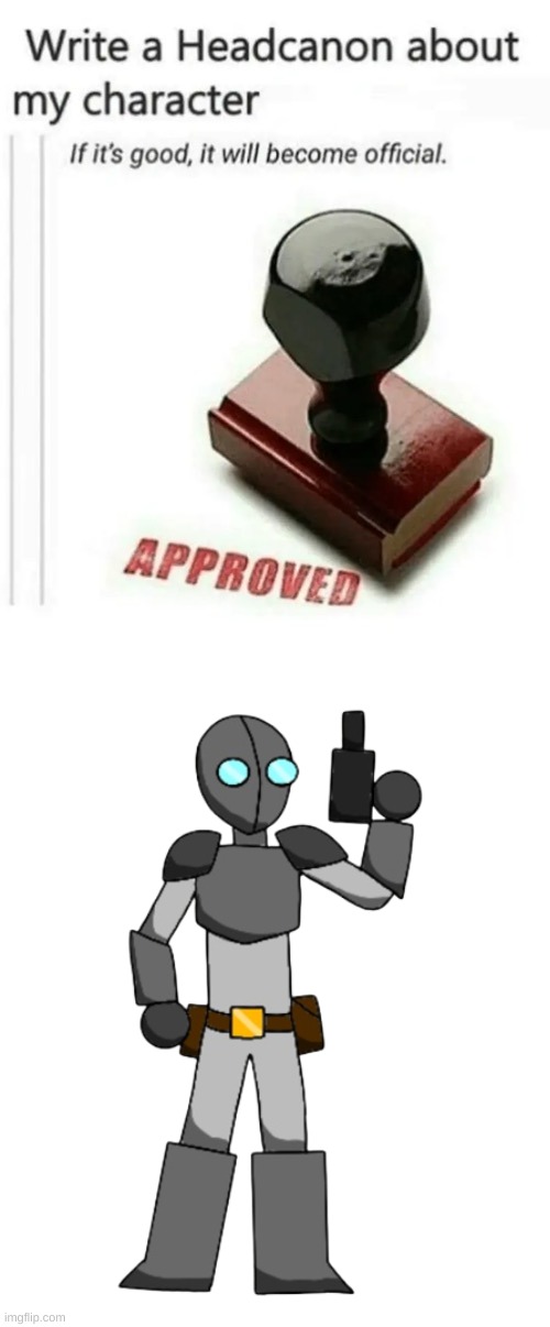 Didnt do one about the hunter yet | image tagged in write a headcanon about my character,the hunter evil-ish edition | made w/ Imgflip meme maker