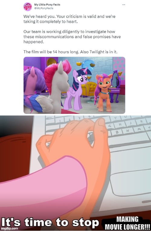 MAKE IT STOOOPPPP!!!! | image tagged in my little pony,my little pony friendship is magic,memes,equestria girls | made w/ Imgflip meme maker