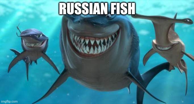 Fish are friends not food | RUSSIAN FISH | image tagged in fish are friends not food | made w/ Imgflip meme maker