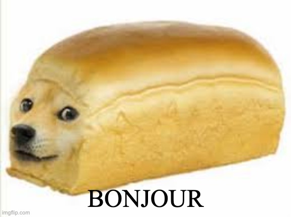 Doge bread | BONJOUR | image tagged in doge bread | made w/ Imgflip meme maker