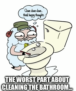 The bathroom battle! - Imgflip