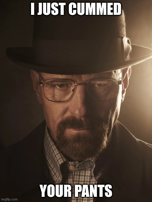 Jesse walter white | I JUST CUMMED; YOUR PANTS | image tagged in jesse walter white | made w/ Imgflip meme maker