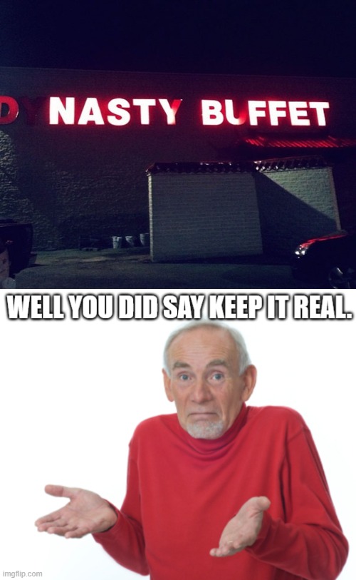 A bit too honest eh? | image tagged in old man shrugging,you had one job | made w/ Imgflip meme maker