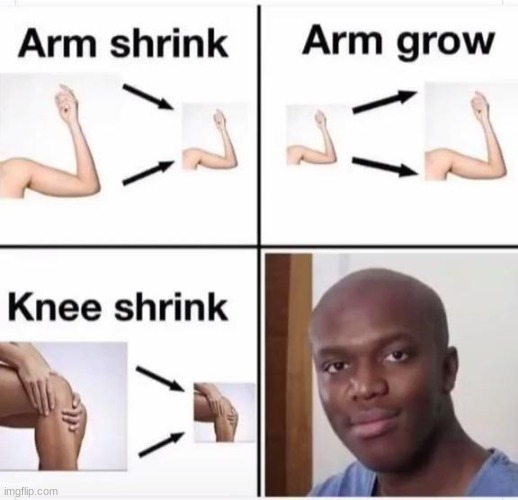 Actual Knee grow | image tagged in actual knee grow | made w/ Imgflip meme maker