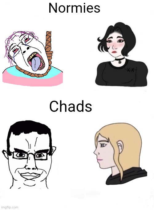 Chads vs normies | image tagged in chads vs normies | made w/ Imgflip meme maker