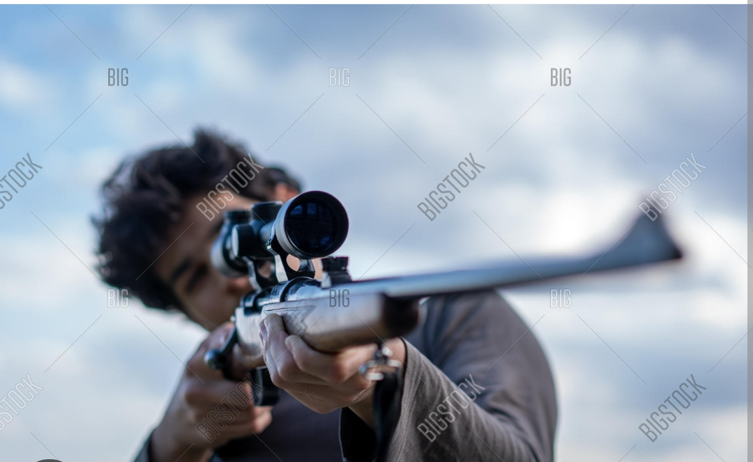 Man holding sniper Blank Meme Template