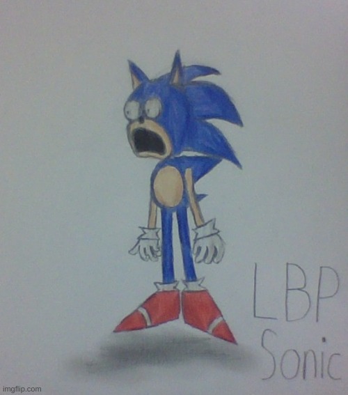 Remember That Meme? | image tagged in sonic the hedgehog,drawing | made w/ Imgflip meme maker
