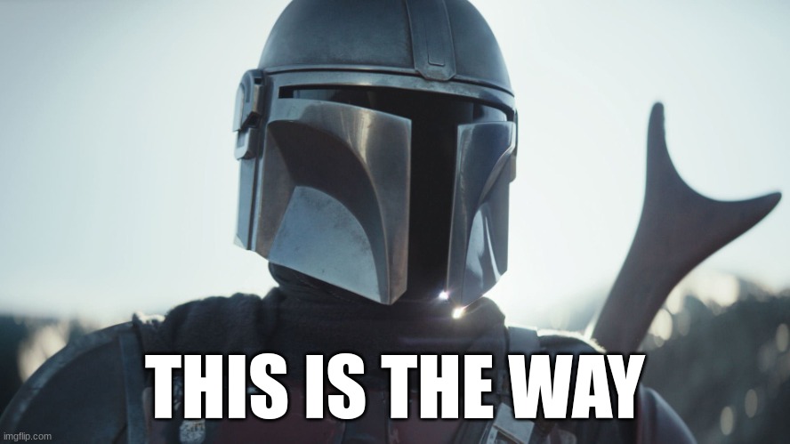The Mandalorian. | THIS IS THE WAY | image tagged in the mandalorian | made w/ Imgflip meme maker
