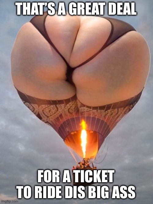 Look! In the sky! It's Rosie O'Donnell! | THAT’S A GREAT DEAL FOR A TICKET TO RIDE DIS BIG ASS | image tagged in look in the sky it's rosie o'donnell | made w/ Imgflip meme maker