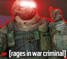 High Quality [rages in war criminal] Blank Meme Template