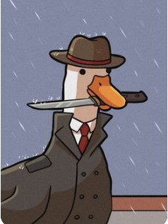 High Quality the mean duck Blank Meme Template