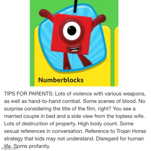 Numberblocks (18) | image tagged in films | made w/ Imgflip meme maker