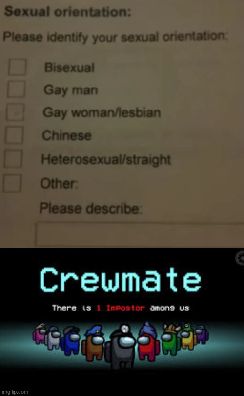 Which one does not fit | image tagged in there is 1 imposter among us,lgbtq | made w/ Imgflip meme maker