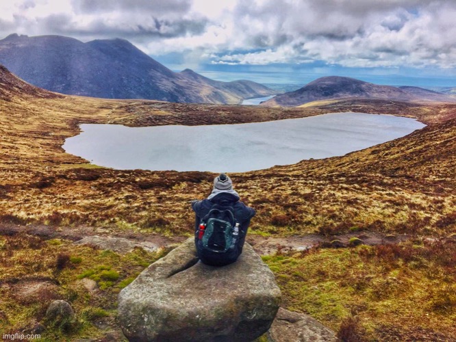 Scottish Highlands | image tagged in seat with a view,mountains and lakes,shareyourphotos | made w/ Imgflip meme maker