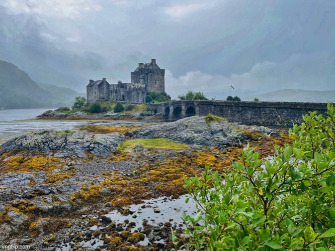 Scotland | image tagged in eilean donan castle scotland,james bond,film location,shareyourphotos | made w/ Imgflip meme maker